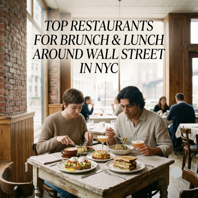 Top Restaurants For Brunch & Lunch Around Wall Street In NYC