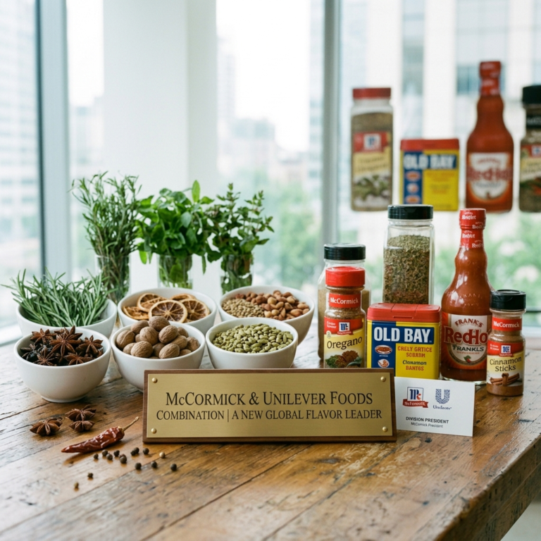 McCormick Unveils Structure & Leadership For Unilever Foods Combination