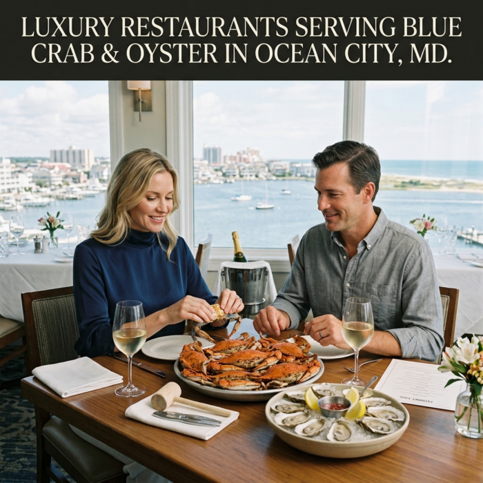 Luxury Restaurants Serving Blue Crab & Oyster In Ocean City, Maryland